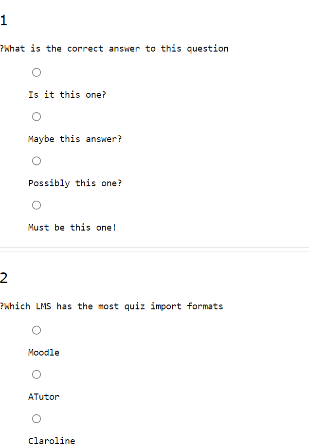 a screenshot of a test
